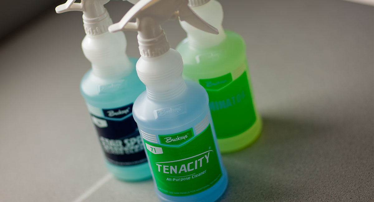 Tenacity Grip & Go in a group of Grip & Go spray bottles