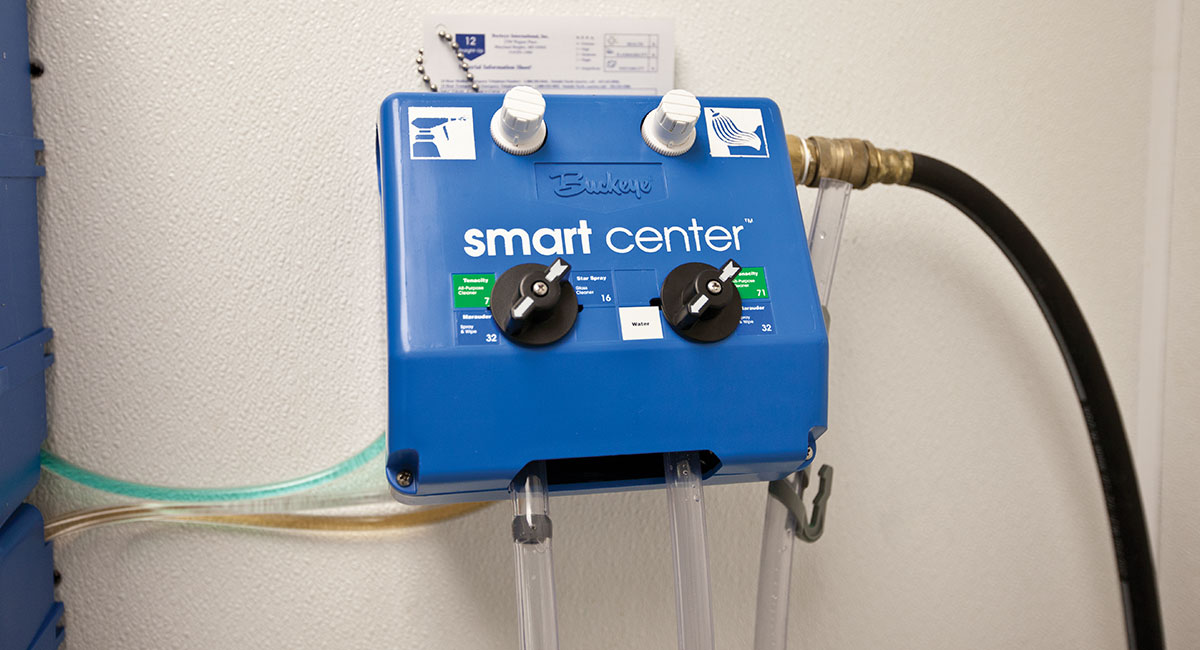 Smart Center hanging on wall