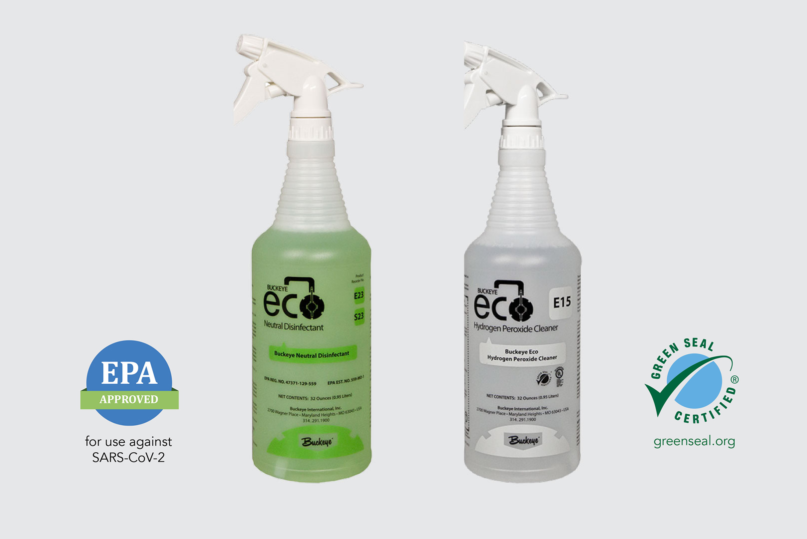 Buckeye Eco E23 and E15 Trigger Sprayers