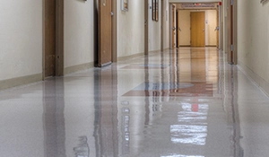 Shiny Hallway Floor