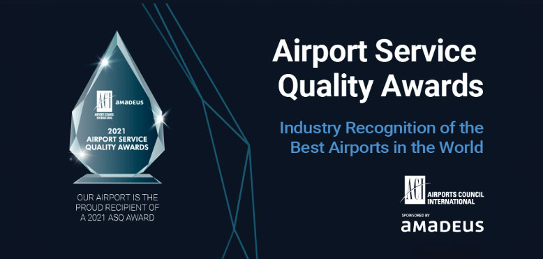 New Orleans Airport is the proud recipent of the 2021 Airport Service Quality Award