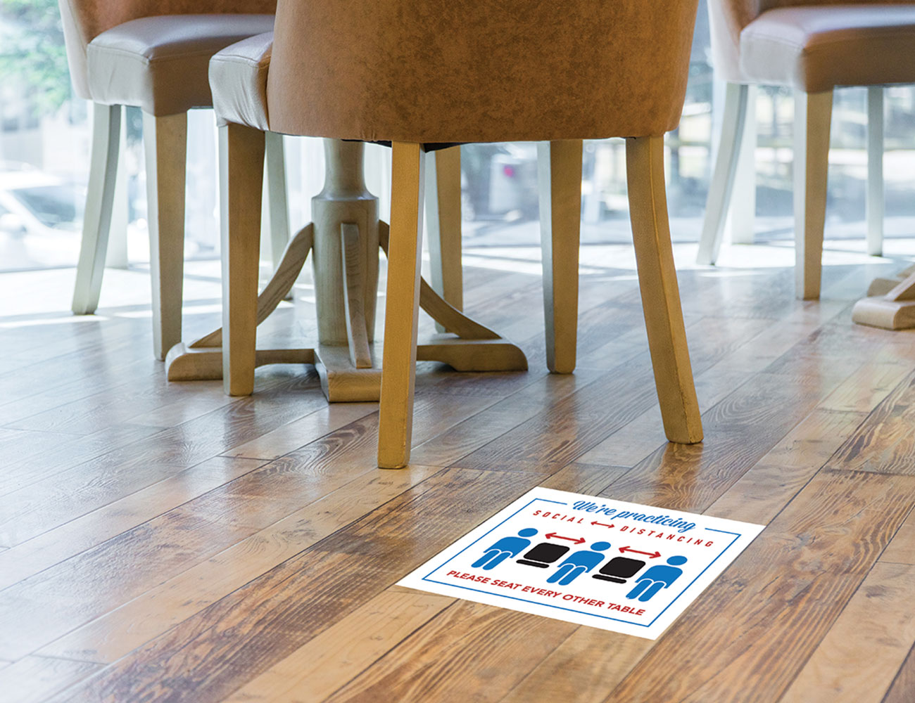 Floor Decals in Restaurants